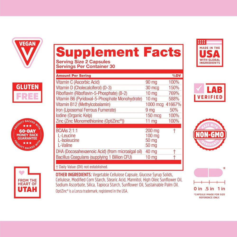  ZHOU Vegan Essentials 60 Capsules 