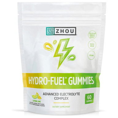  CLEARANCE: ZHOU Hydro Fuel Gummies Lemon Lime 60ct EXP 03/2026 